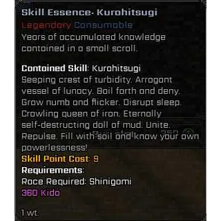 KuroHitsugi Skill Essence | VV: ULTIMATUM | Roblox