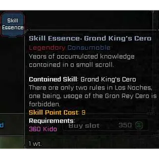 Grand King Cero ( Gran Ray Cero ) Skill Essence | VV: ULTIMATUM | Roblox