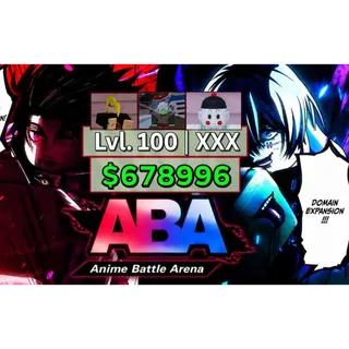 3 Prestige + Lvl 100 | 670K Gold | Chiaotzu + Zamasu + Deidara | Anime Battle Arena Account | Aba
