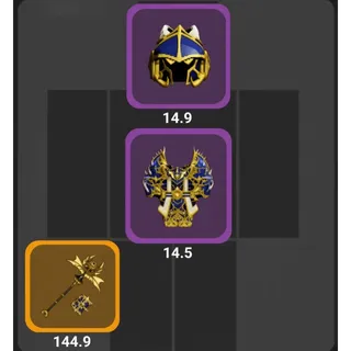 Gildenscale Mage Set Purple Epic ( With Legendary Weapon ) | Dungeon Quest Reborn | DQR 