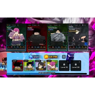 Primordial Megumi ( Shadow ) | Forsaken Puppet | Cursed Student (Yuta) | EA | Roblox | Anime Expeditions Account