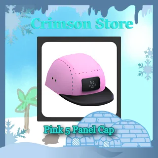 Pearl Pink 5 Panel Cap