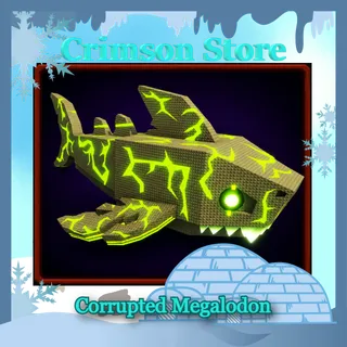 Colossal Neon Glass Gold Albino Corrupted Megalodon 2.76M/s