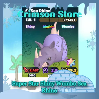GOLD SERIAL Super Star Shiny Wumbo Sea Rhino