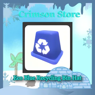 Eco Blue Recycling Bin Hat
