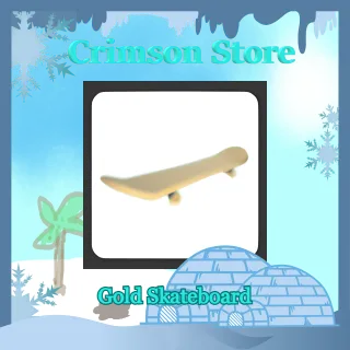 Gold Skateboard