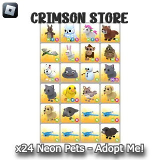 x24 Neon Pets - Adopt Me!