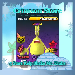 GOLD SERIAL 5 Stars Kelp Shake Mr. Krabs