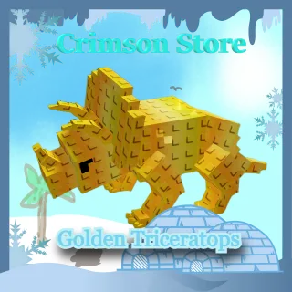Golden Triceratops - Grow a Garden