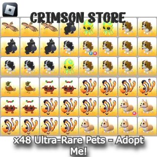 x48 Ultra-Rare Pets - Adopt Me!