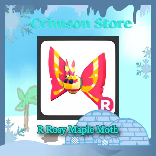 R Rosy Maple Moth