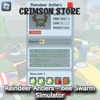 Reindeer Antlers - Bee Swarm