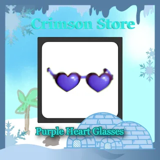 Purple Heart Glasses