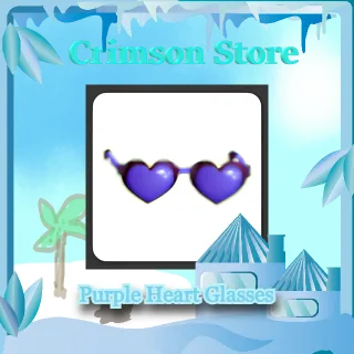 Purple Heart Glasses