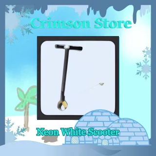 Neon White Scooter