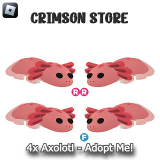 4x Axolotl - Adopt Me!