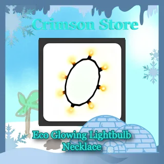 Eco Glowing Lightbulb Necklace