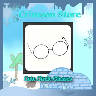 x2 Cute Circle Glasses