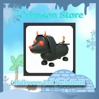 R Halloween Evil Dachshund #1