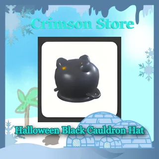 Halloween Black Cauldron Hat