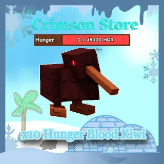 x10 Hungry Blood Kiwi Hunger 0 - Grow a Garden