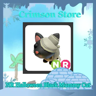 NR Halloween Black Mummy Cat #1