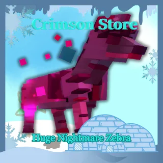 Nightmare Godly  Zebra Weight 55.93 KG Age 49 - Grow a Garden