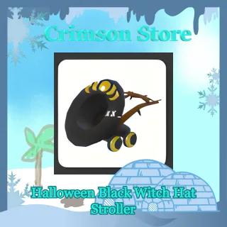Halloween Black Witch Hat Stroller