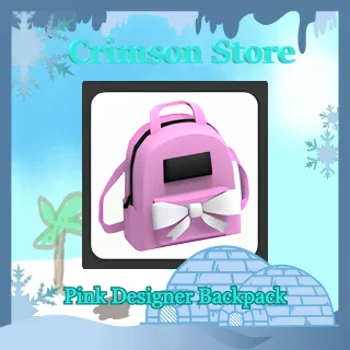 Pink Designer Backpack