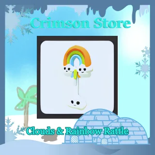 Clouds & Rainbow Rattle