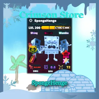 Super Star Shiny Wumbo SpongeHenge| Dual Traits | PP