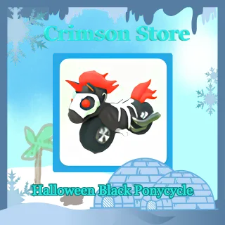 Halloween Black Ponycycle