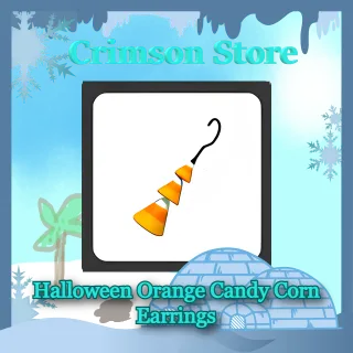 Halloween Orange Candy Corn Earrings