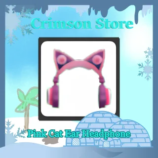 Pink Cat Ear Headphone