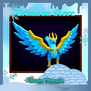 Divine Colossal Shiny Albino Gold Ocean Phoenix 832K/s