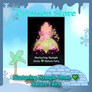 Nurturing Nymph Dress 💚 Nature Fairy - Royale🎃High