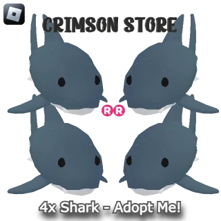 4x Shark - Adopt Me!