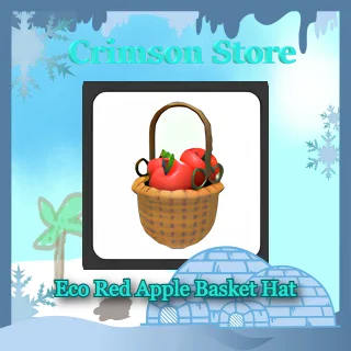 Eco Red Apple Basket Hat
