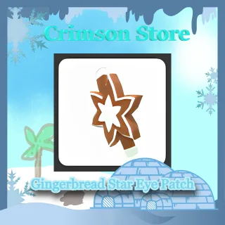 Gingerbread Star Eye Patch
