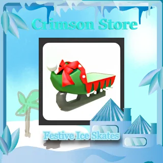 Festive Ice Skates