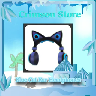 Blue Cat Ear Headphones