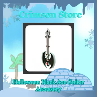 Halloween Black Axe Guitar Accessory
