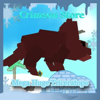 Mega Huge Triceratops Weight 24.41 KG Age 39 - Grow a Garden