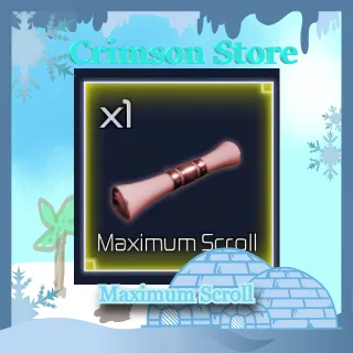 Maximum Scroll | Jujutsu Infinite