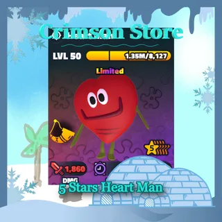5 Stars Heart Man
