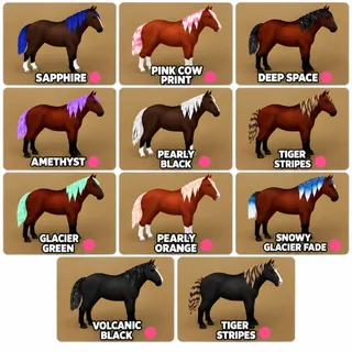 11 Island Unique Hair Thoroughbred Horse