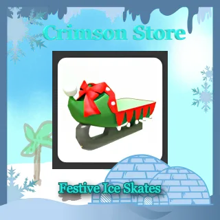 Festive Ice Skates