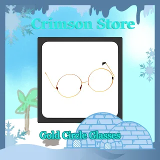 x2 Gold Circle Glasses