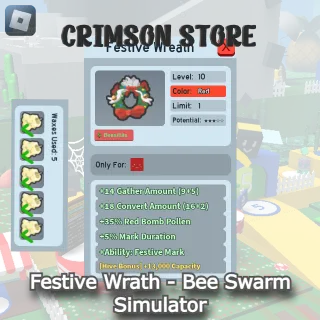 Festive Wrath - Bee Swarm Simulator