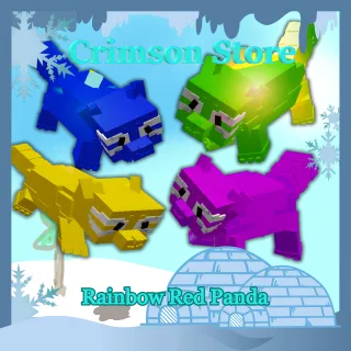 Rainbow Red Panda - Grow a Garden 